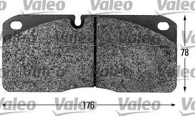 Valeo 541656 - Тормозные колодки, дисковые, комплект autospares.lv