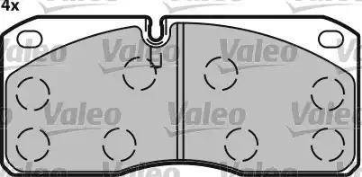 Valeo 541620 - Тормозные колодки, дисковые, комплект autospares.lv