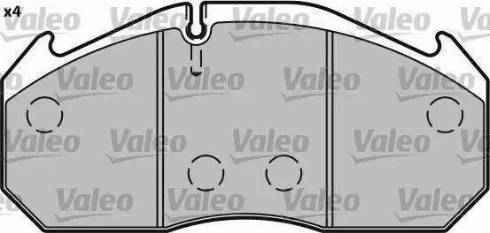 Valeo 541649 - Тормозные колодки, дисковые, комплект autospares.lv