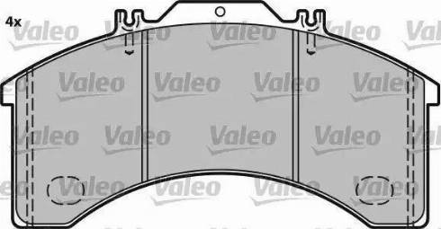 Valeo 541658 - Тормозные колодки, дисковые, комплект autospares.lv