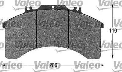 Valeo 541616 - Тормозные колодки, дисковые, комплект autospares.lv