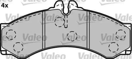 Valeo 541664 - Тормозные колодки, дисковые, комплект autospares.lv