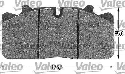 Valeo 541665 - Тормозные колодки, дисковые, комплект autospares.lv