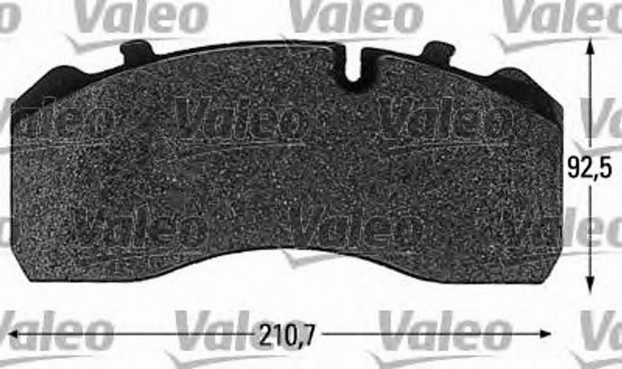 Valeo 541660 - Тормозные колодки, дисковые, комплект autospares.lv