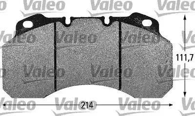 Valeo 541676 - Тормозные колодки, дисковые, комплект autospares.lv