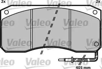 Valeo 541648 - Тормозные колодки, дисковые, комплект autospares.lv