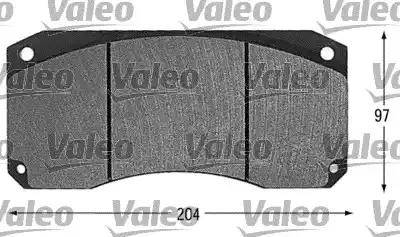 Valeo 541605 - Тормозные колодки, дисковые, комплект autospares.lv