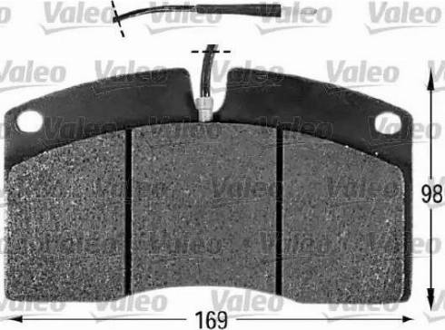 Valeo 541607 - Тормозные колодки, дисковые, комплект autospares.lv
