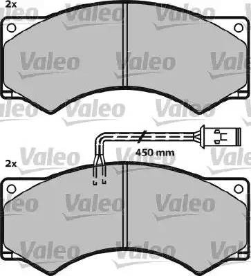 Valeo 541614 - Тормозные колодки, дисковые, комплект autospares.lv
