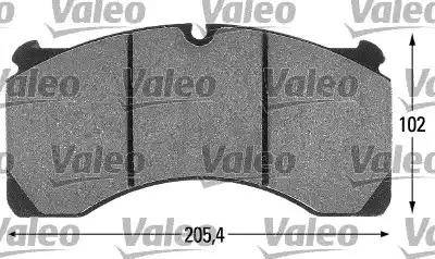 Valeo 541686 - Тормозные колодки, дисковые, комплект autospares.lv