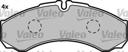 Valeo 541683 - Тормозные колодки, дисковые, комплект autospares.lv