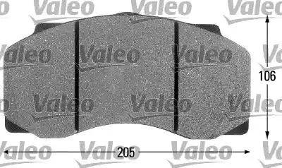 Valeo 541674 - Тормозные колодки, дисковые, комплект autospares.lv