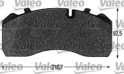Valeo 541667 - Тормозные колодки, дисковые, комплект autospares.lv