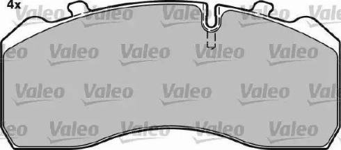 Valeo 541727 - Тормозные колодки, дисковые, комплект autospares.lv