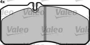 Valeo 541673 - Тормозные колодки, дисковые, комплект autospares.lv