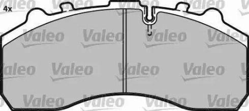 Valeo 541677 - Тормозные колодки, дисковые, комплект autospares.lv