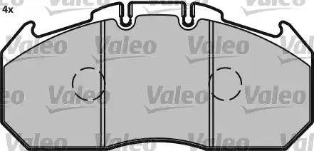 Valeo 541700 - Тормозные колодки, дисковые, комплект autospares.lv
