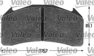 Valeo 541701 - Тормозные колодки, дисковые, комплект autospares.lv