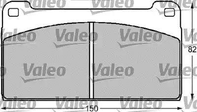 Valeo 541711 - Тормозные колодки, дисковые, комплект autospares.lv