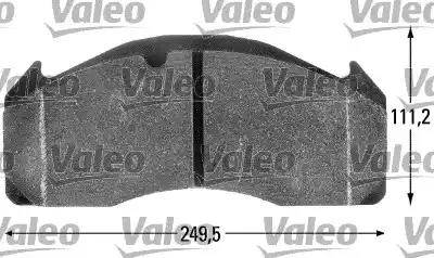 Valeo 541703 - Тормозные колодки, дисковые, комплект autospares.lv