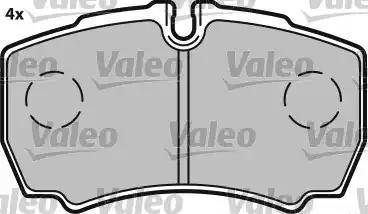 Valeo 541702 - Тормозные колодки, дисковые, комплект autospares.lv