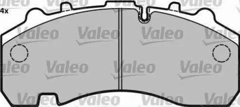Valeo 541719 - Тормозные колодки, дисковые, комплект autospares.lv