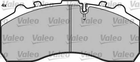 Valeo 541715 - Тормозные колодки, дисковые, комплект autospares.lv