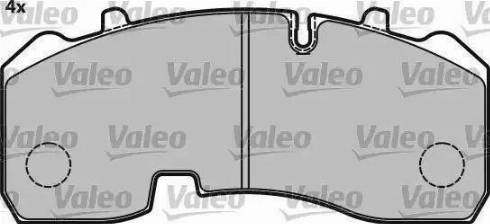 Valeo 541718 - Тормозные колодки, дисковые, комплект autospares.lv