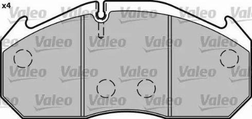 Valeo 541713 - Тормозные колодки, дисковые, комплект autospares.lv