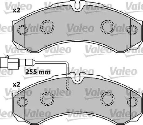 Valeo 541739 - Тормозные колодки, дисковые, комплект autospares.lv