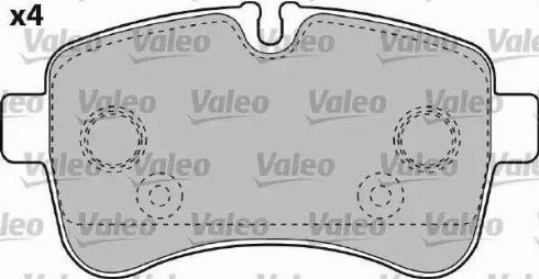 Valeo 541735 - Тормозные колодки, дисковые, комплект autospares.lv