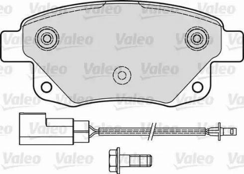 Valeo 541736 - Тормозные колодки, дисковые, комплект autospares.lv