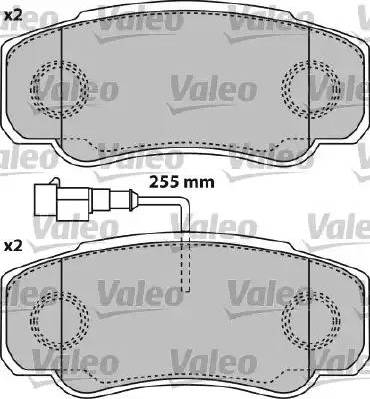 Valeo 541738 - Тормозные колодки, дисковые, комплект autospares.lv