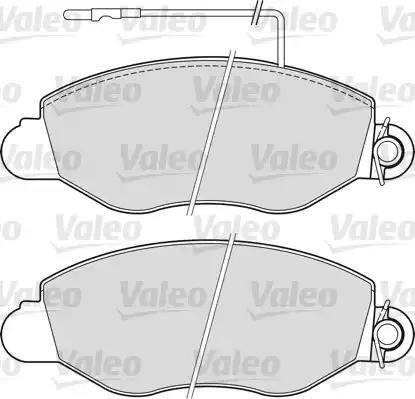 Valeo 541733 - Тормозные колодки, дисковые, комплект autospares.lv