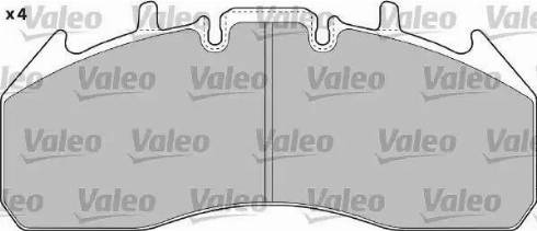 Valeo 541724 - Тормозные колодки, дисковые, комплект autospares.lv