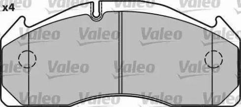 Valeo 548703 - Тормозные колодки, дисковые, комплект autospares.lv