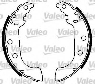 Valeo 554641 - Комплект тормозных колодок, барабанные autospares.lv