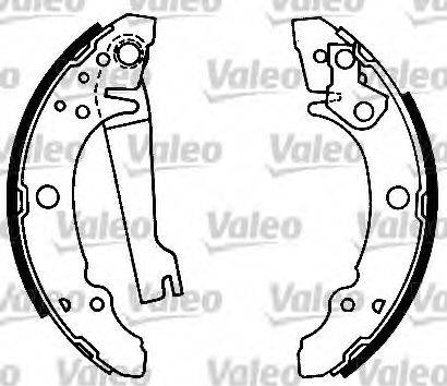 Valeo 554660 - Комплект тормозных колодок, барабанные autospares.lv