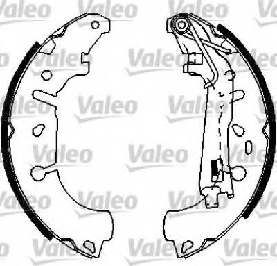 Valeo 554816 - Комплект тормозных колодок, барабанные autospares.lv