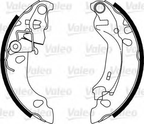 Valeo 554817 - Комплект тормозных колодок, барабанные autospares.lv