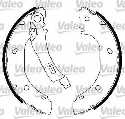 Valeo 554762 - Комплект тормозных колодок, барабанные autospares.lv