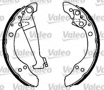 Valeo 554705 - Комплект тормозных колодок, барабанные autospares.lv