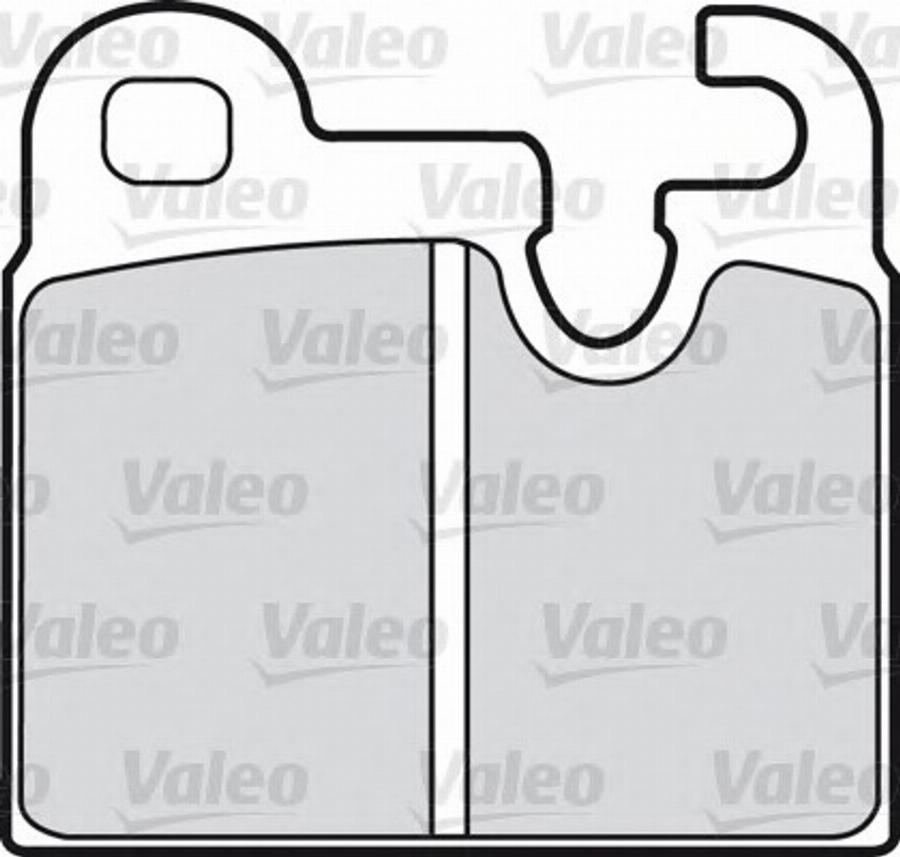 Valeo 551430 - Тормозные колодки, дисковые, комплект autospares.lv