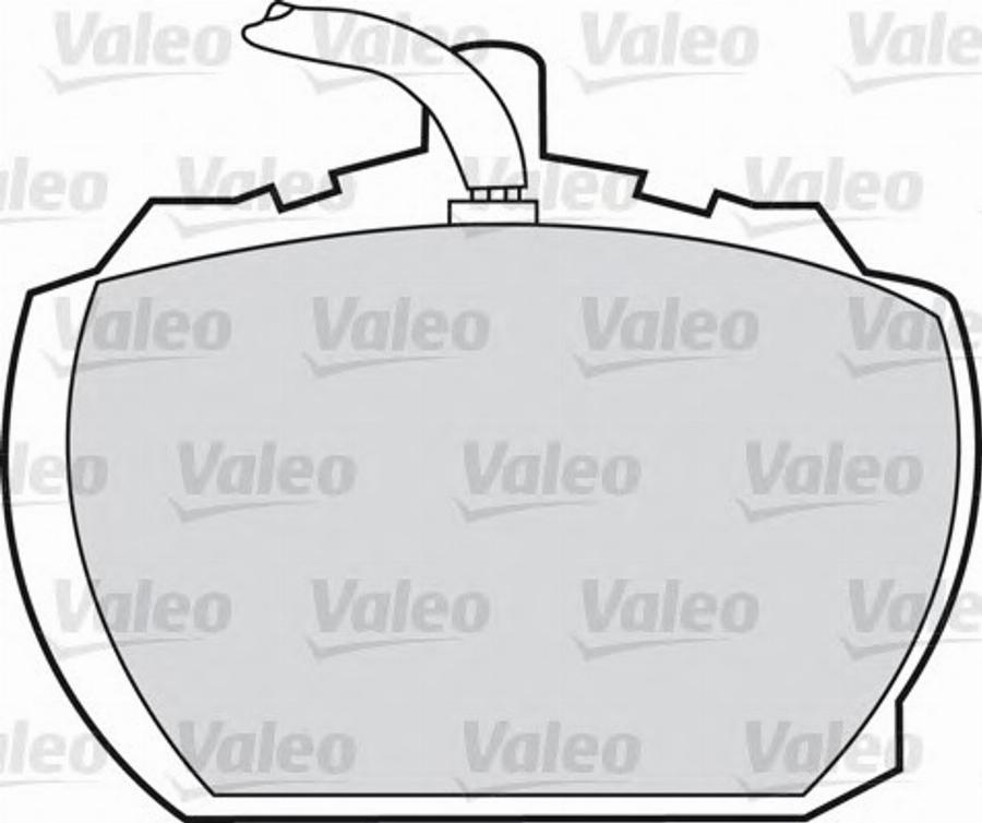 Valeo 551500 - Тормозные колодки, дисковые, комплект autospares.lv