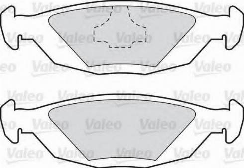 Valeo 551698 - Тормозные колодки, дисковые, комплект autospares.lv