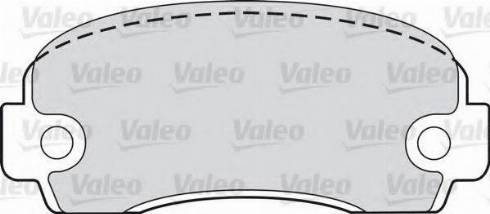 Valeo 551646 - Тормозные колодки, дисковые, комплект autospares.lv