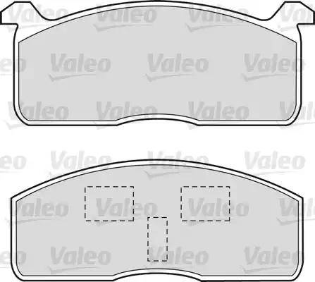 Valeo 551650 - Тормозные колодки, дисковые, комплект autospares.lv