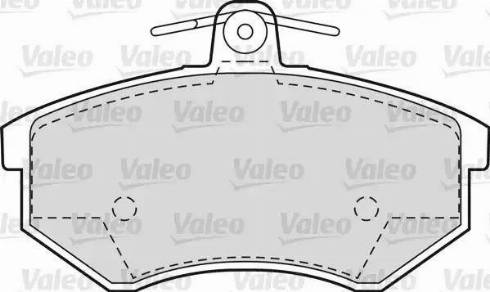 Valeo 551658 - Тормозные колодки, дисковые, комплект autospares.lv