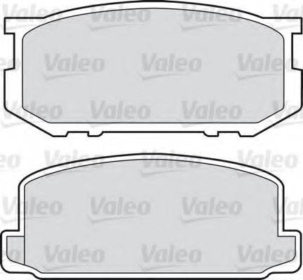 Valeo 551664 - Тормозные колодки, дисковые, комплект autospares.lv