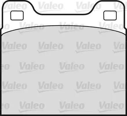 Valeo 551603 - Тормозные колодки, дисковые, комплект autospares.lv